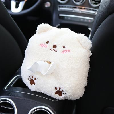 Автомобильная коробка для салфеток, милые плюшевые животные, держатель для салфеток, портативный ящик, коробка для стайлинга автомобилей, многофункциональные автомобильные принадлежности для женщин