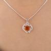 Citrine Gemstone 925 Sterling Silver Jewelry Zircon Women Pendant 0.84" For Gift CZP-14-6