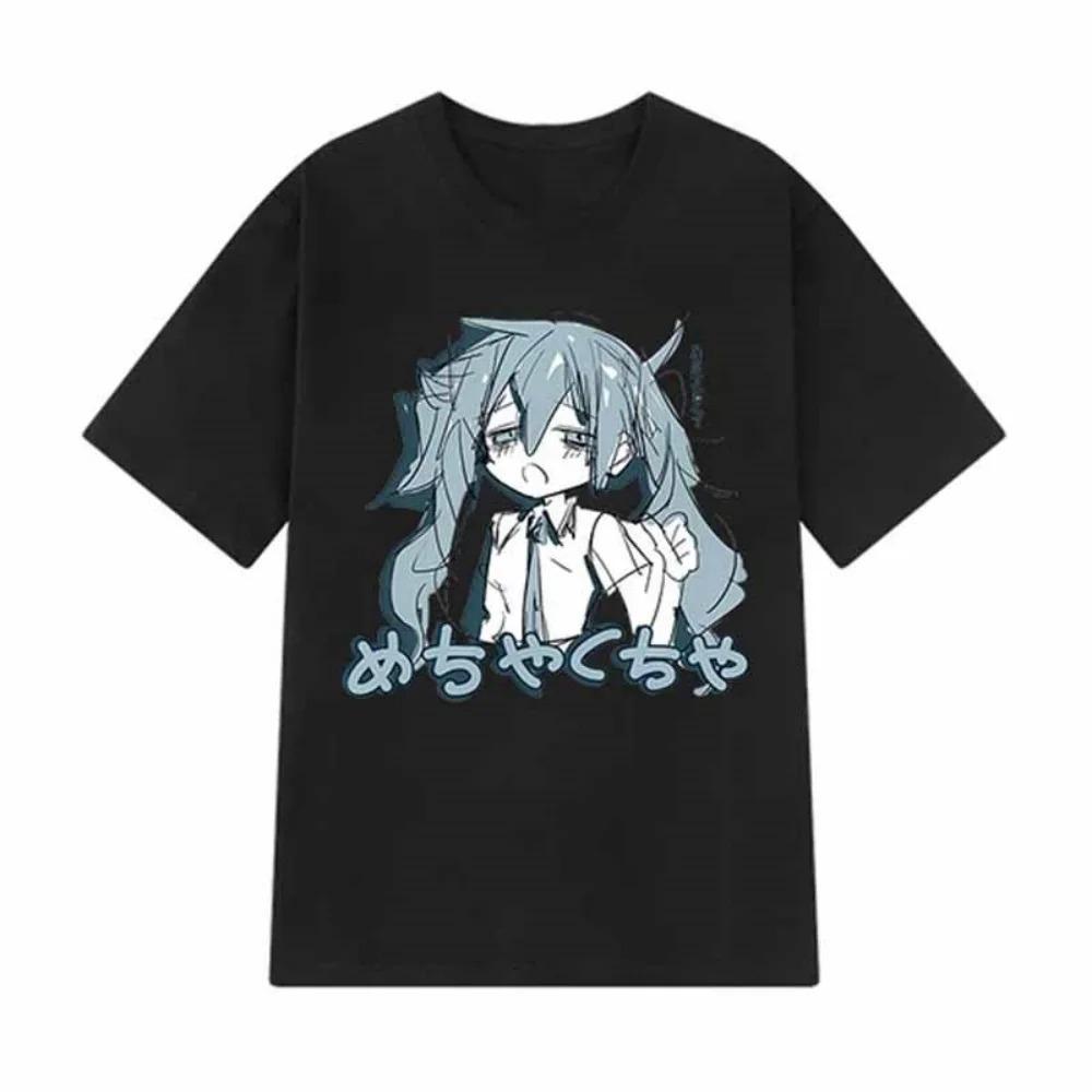 Unisex Clothing Japanese Y2K Anime Women T-shirt Cotton Loose Streetwear Casual Tees Big Size Cotton Best Selling Round Neck