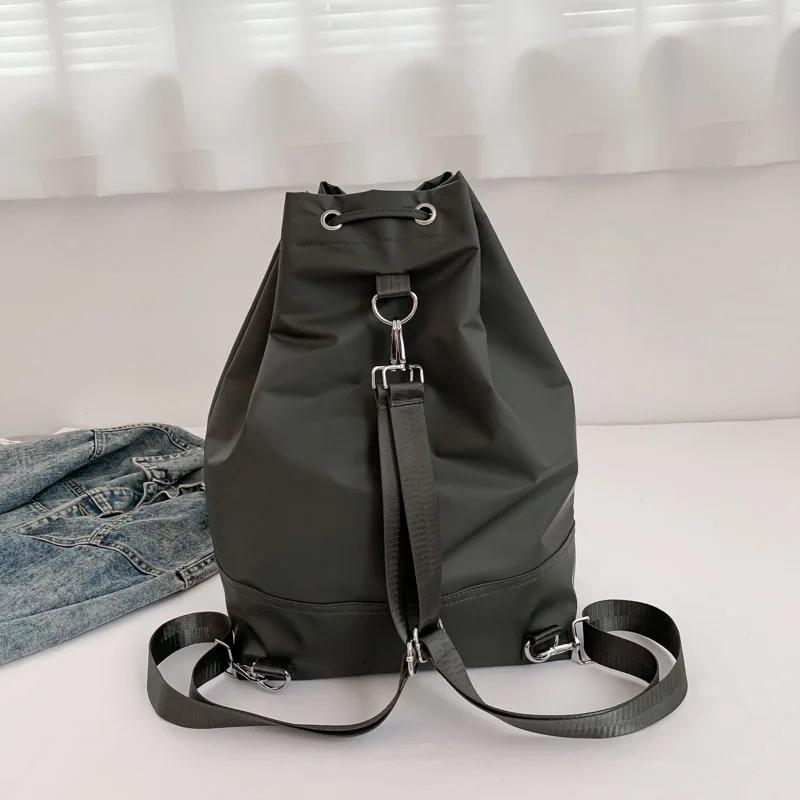 Однотонный женский рюкзак со шнуром Oxford, большая вместительная повседневная сумка, элегантный рюкзак для поездок на работу, высокое качество