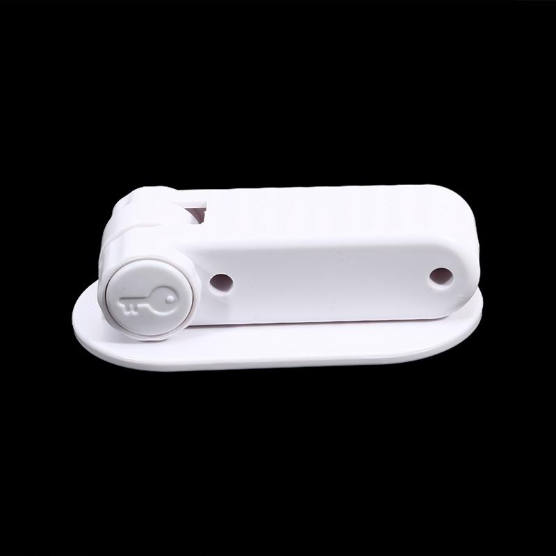 1 PC No Drill Door Lock Child Proof & Pet Proof Safety Lever Lock for Round Door Knobs Adjustable Anti-Pinch Guard Baby Safety Protection Lock