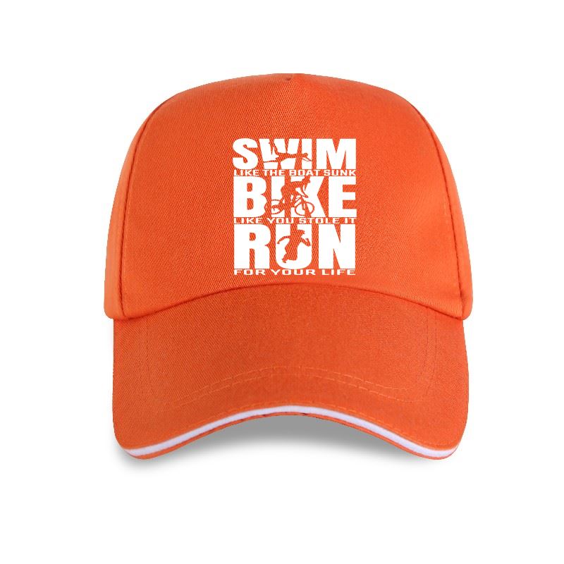 New Cap Hat Triathlon Triathlete Runninger Swimmings Bikings Funny Unisex Summer Baseball Cap Streetwear Cotton Black
