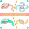 Pompom Makers 4 Size Pom Poms Maker Tool Set DIY Fluff Ball Weaver for DIY Wool Yarn Knitting Craft Project with Cutter Scissors