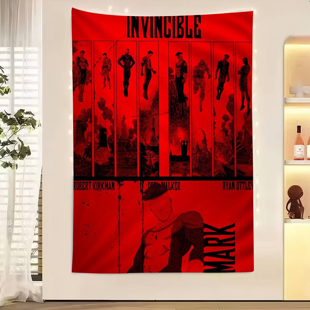 Мультяшные Изображения IInvincibleS Аниме Гобелен Хиппи Цветок Ковры на Стену Декор для Общежития Настенное Украшение Домашний Декор