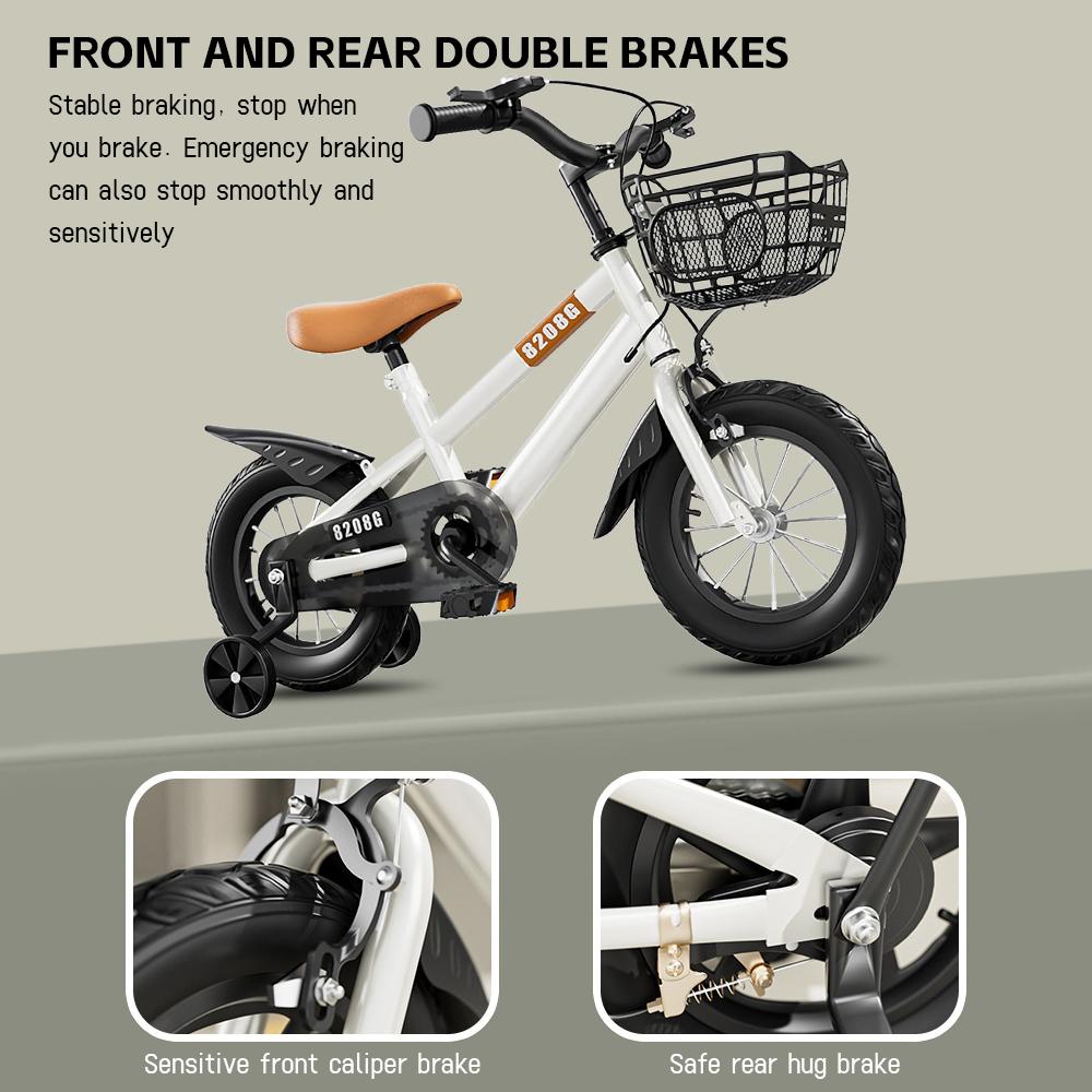 Детские для девочек 3-7 лет со страховочными колесами корзиной Детские детские 14-дюймовые девочки подростковые велосипеды