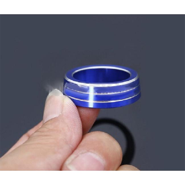 Blue Center Console Air Condition Knob Cover Trim For Honda Civic 2016-