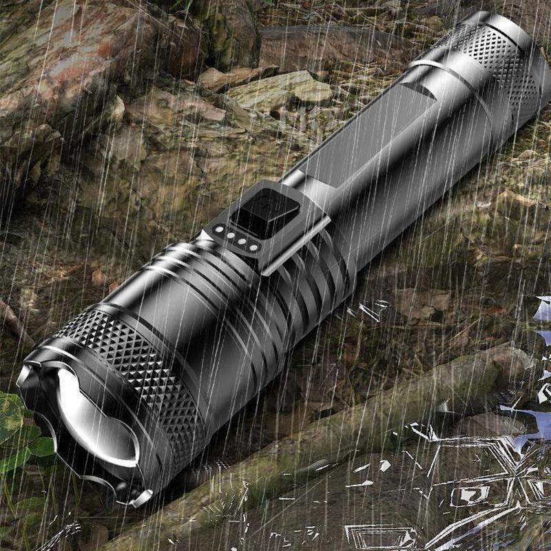 Ultra Strong Light Can Charge Mobile Phone Flashlight Outdoor Patrol Focusing Zoom Waterproof Strong Endurance Flashlight