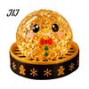 Soft Anxiety Relief Tools 1/5Pcs Christmas Dumpling Stress Toy, LED Glowing Squeeze Toy with Reduction Gadget Steamer, Santa Snowman Reindeer