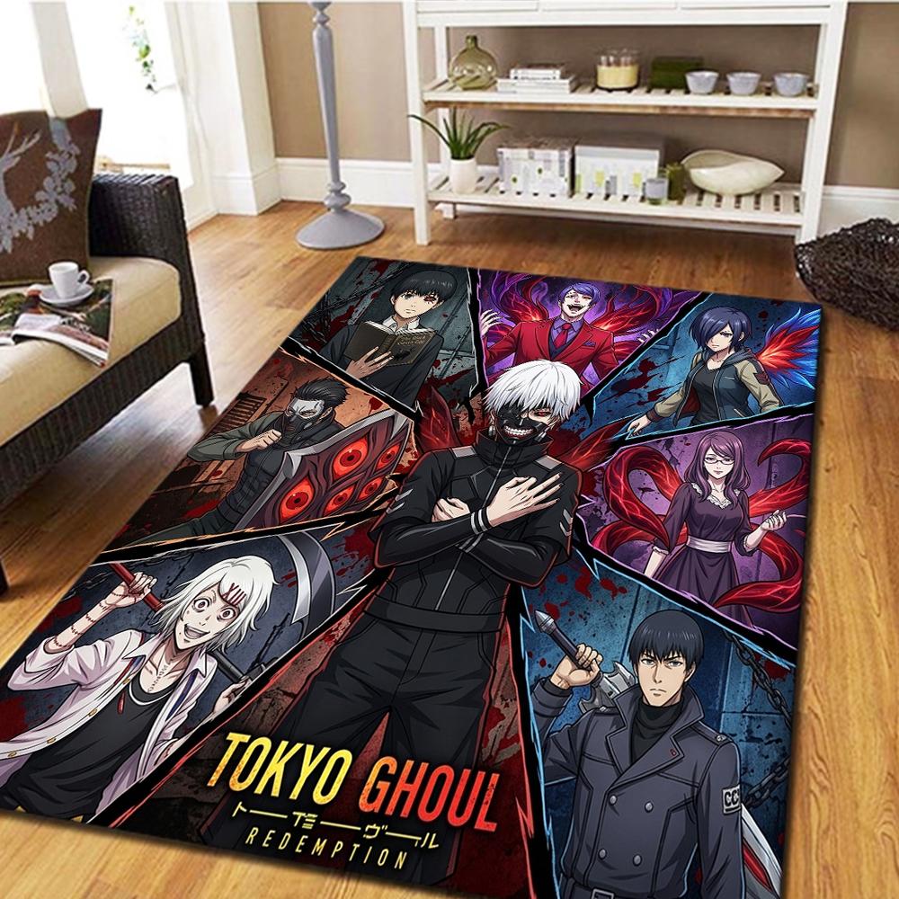Tokyo Ghoul Living Room Bedroom Carpet, Cool Home Decor Movie & Play Floor Mat -HE70