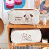 Kawaii Canvas Pencil Case for Girls Boys Cartoon Bear Pencilcase Bag Pencil Box Pouch Canvas Gift