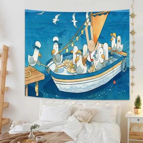 Декоративный гобелен Fresh Field Spring Outing Style для спальни, гостиной, украшения стен дома, гобелен