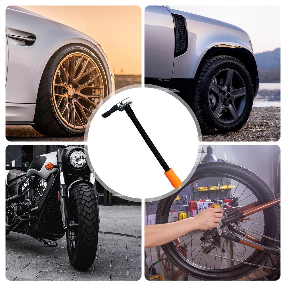 Удлинительный шланг для накачивания шин Интегрированный удлинитель для воздушного насоса Адаптер для вентиля шины Адаптер для шланга для накачивания шин Защита от протечек