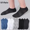 10 Pairs/Lot Men Socks Spring Summer Hole Casual Breathable Cave Soft Thin Low Cut Short Mesh Ankle Funny Man Sokke