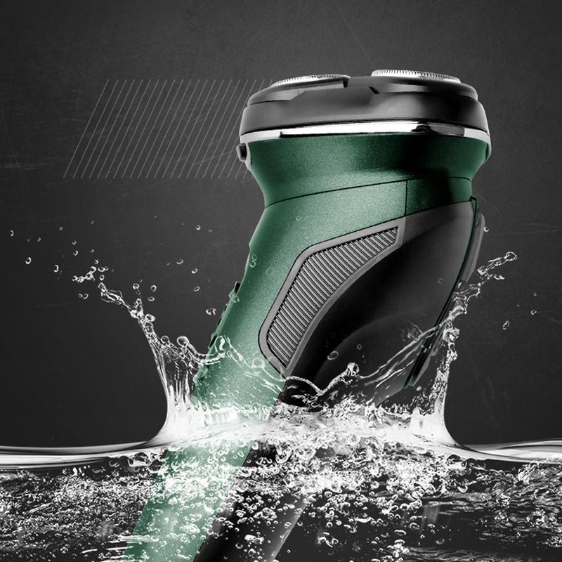 Моющаяся 3D Электробритва для мужчин Влажное Сухое Бритье Электрическая Бритва Перезаряжаемая Машинка для Бритья Лица LED Дисплей