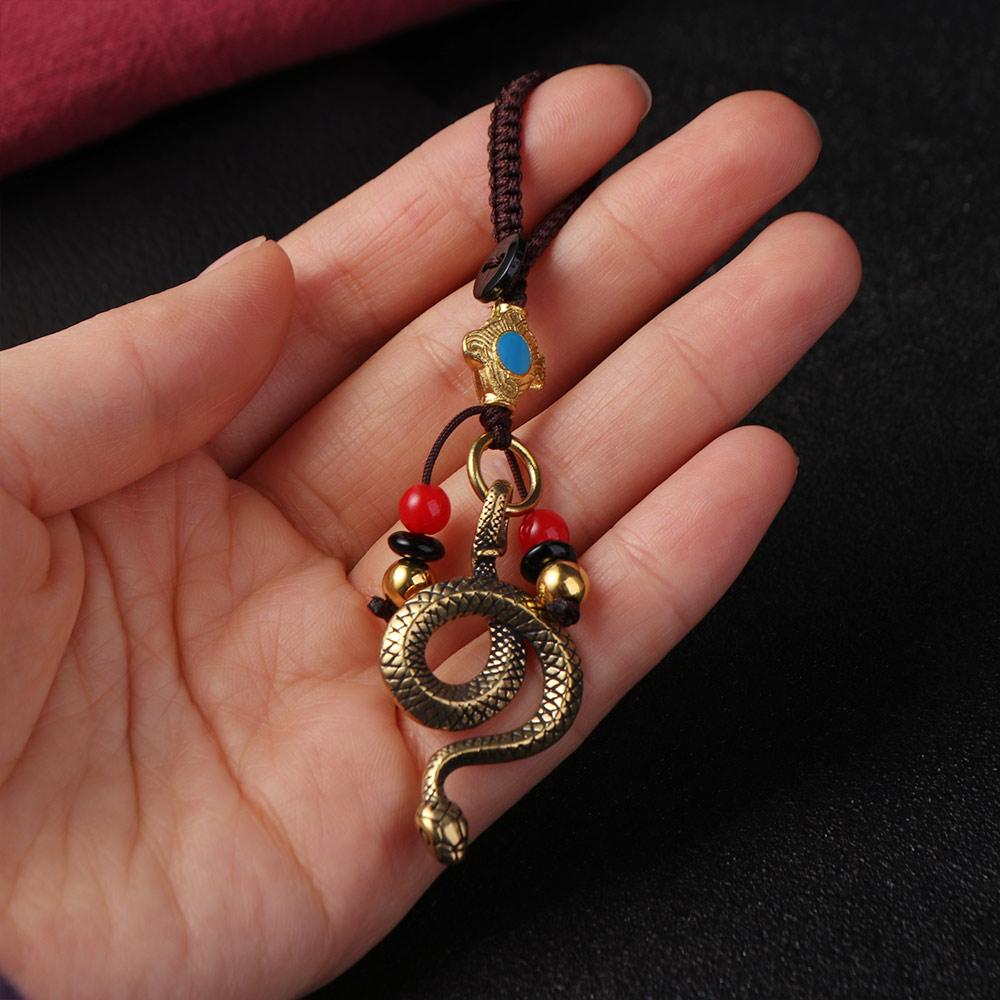 Wealth Zodiac Keychain Animals Car Key Chain Charm Snake Key Ring Men