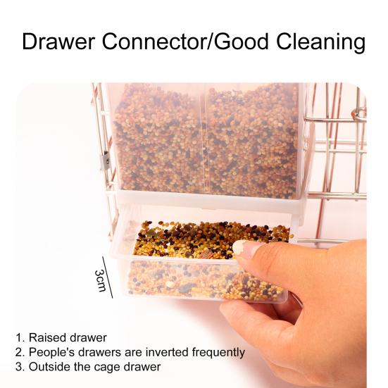 Автоматическая кормушка для птиц большой вместимости, защита от брызг и простая в использовании кормушка для маленьких птиц