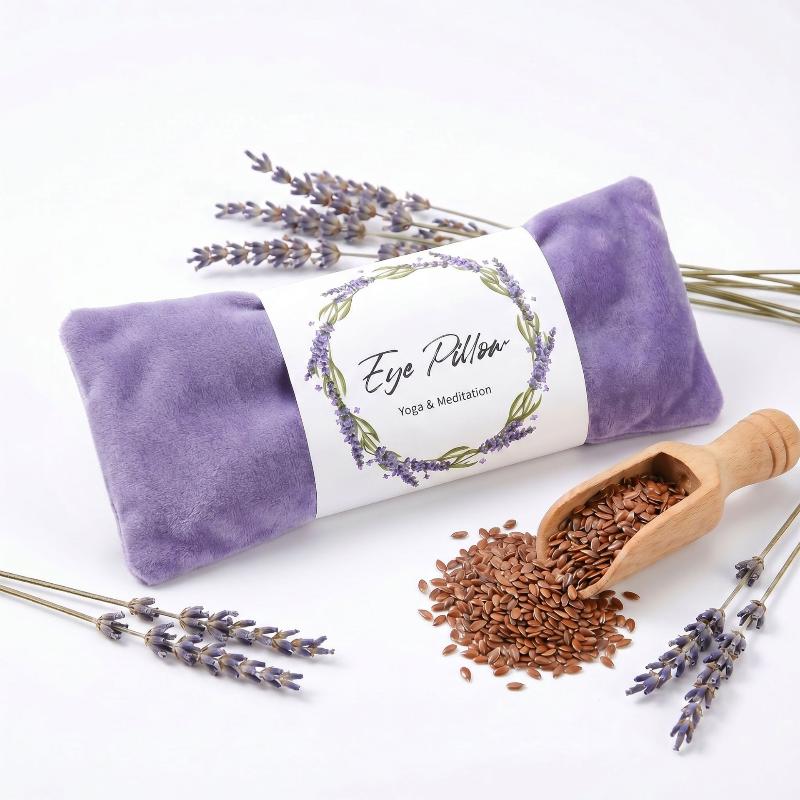 Aromatherapy Lavender Eye Pillow Hot Cold Compress for Dry Eyes Relief Sleep Aid for Meditation Yoga Home Use 1Pcs