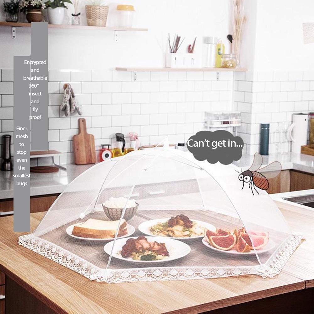 Multifunctional Outdoor Mesh Picnic Food Cover - Ideal for Storing Food While Dining Al Fresco or Indoors.