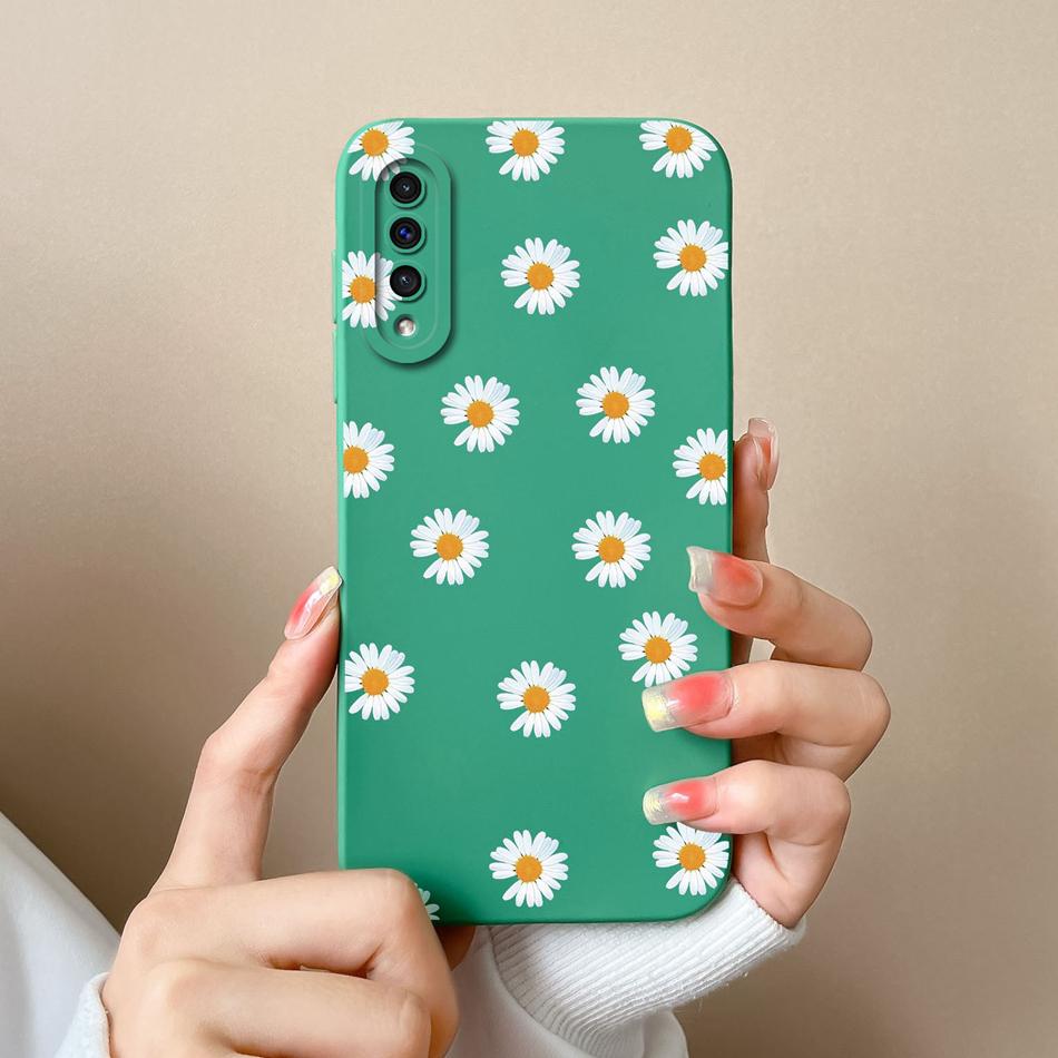 Чехол для Samsung A50 A50S Милый Астронавт Защита объектива камеры Мягкий Жидкий Силикон Задняя крышка для Samsung Galaxy A 50 50S Capa