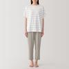 MUJI Smooth and Cool Loungewear Set in Smoky Purple Size XS Women's Short-Sleeve (FD1LBA5S) Stripes,