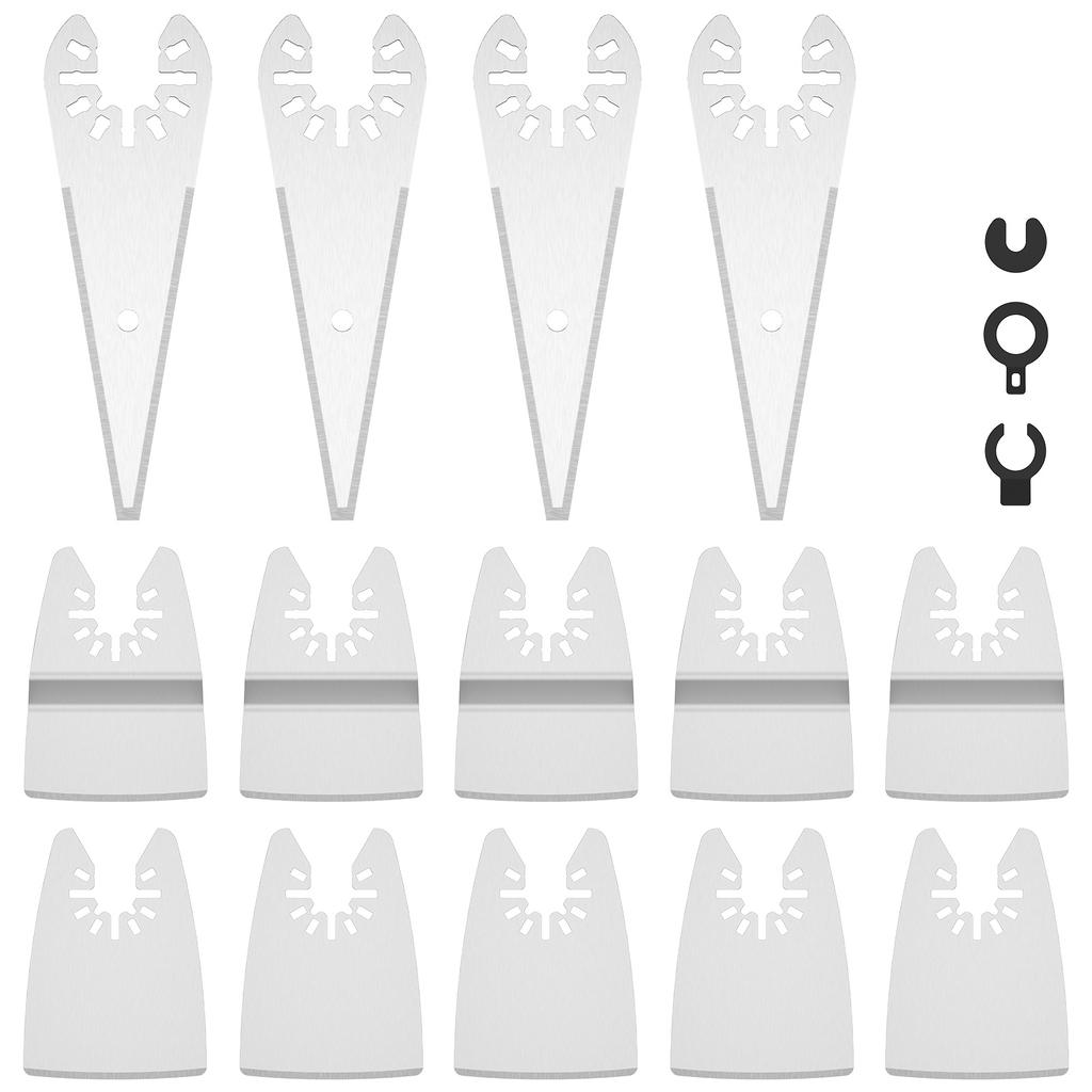 Многофункциональный скребок Оснастка для осциллирующей пилы Нержавеющая сталь Гибкий скребок для многофункционального инструмента для удаления краски затирки клея