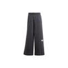 Long Pants Solid Color Logo Drawstring Sports Pants Women Pants Dark-Gray IS7485