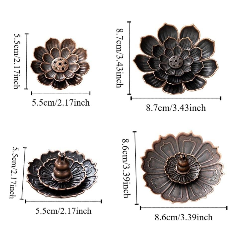 2/3 Layer Incense Stick Holder 6 Holes Incense Burning Tray Lotus Aromatherapy Stand  Temples Use
