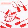 100pcs Red Numbered Zip Ties Plastic Pull Tite Security Tags  Anti Demolition and Anti-theft