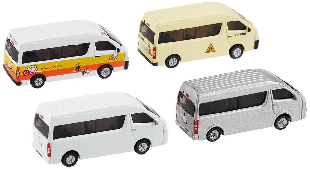 KATO N Gauge Toyota Hiace Super Long Kindergarten Bus Railway Model Supplies (4 Units) 23-651B