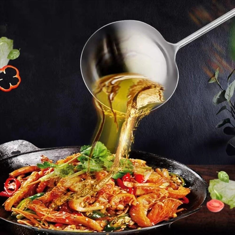 Thickened Kitchen Shovel Spoon Rustproof Wok Spatula Spoon Stainless Steel Soup Ladle Kitchen
