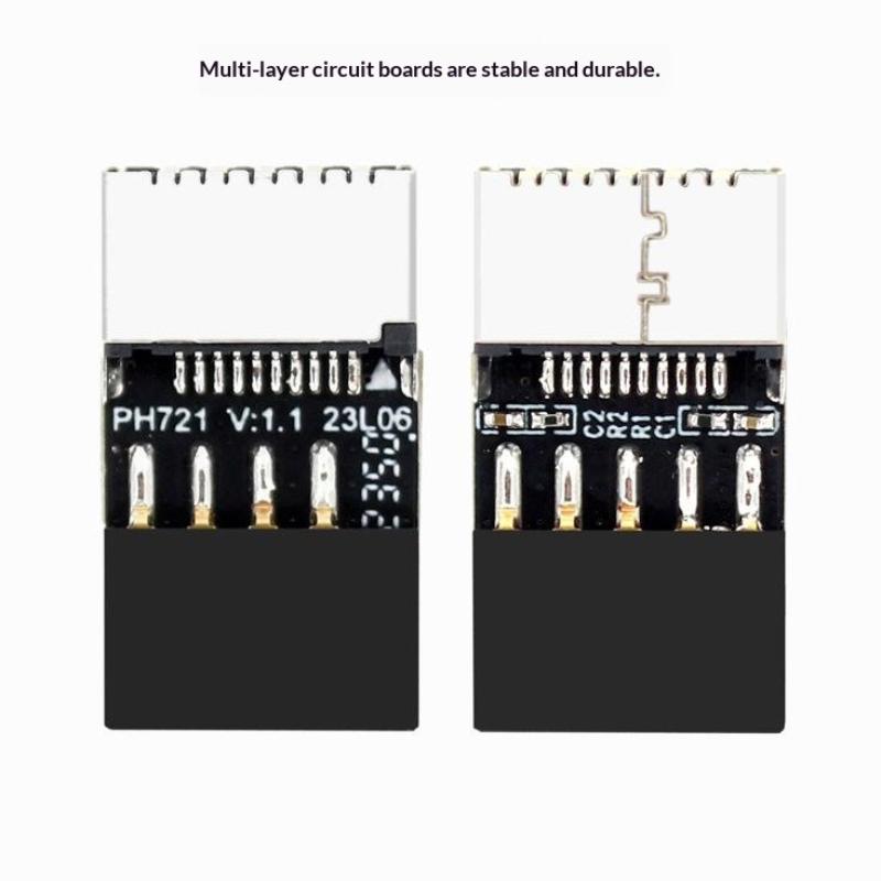 Материнская плата USB 2.0 9-контактный на Type-E Разъем передней панели USB2.0 9-контактный штекер на Type-E female Адаптер для настольного ПК Материнская плата