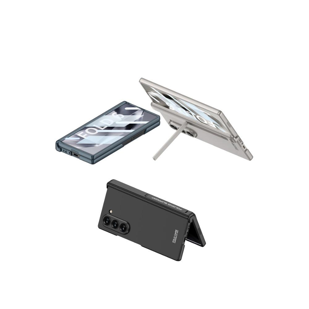 Магнитный шарнирный защитный жесткий чехол для телефона Samsung Galaxy Z Fold 6, противоударный чехол с кронштейном для защиты экрана