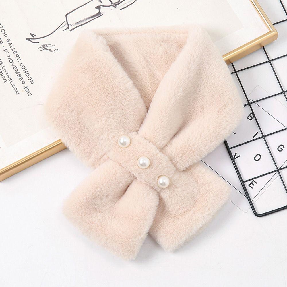 Зимний мягкий удобный искусственный меховой воротник плюшевый шарф крест на шее теплая шаль