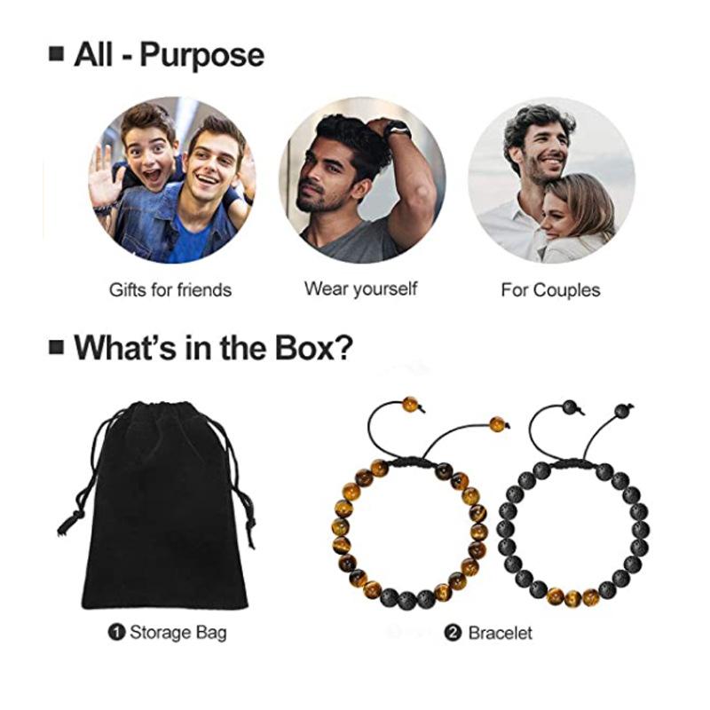 8 мм модная и минималистичная серия ручная цепочка из лавового камня матовый камень плетение регулируемый браслет украшения подарок