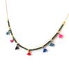 Les Trésors De Lily [N7059] - Multicolored Gold 'Navajos' Necklace