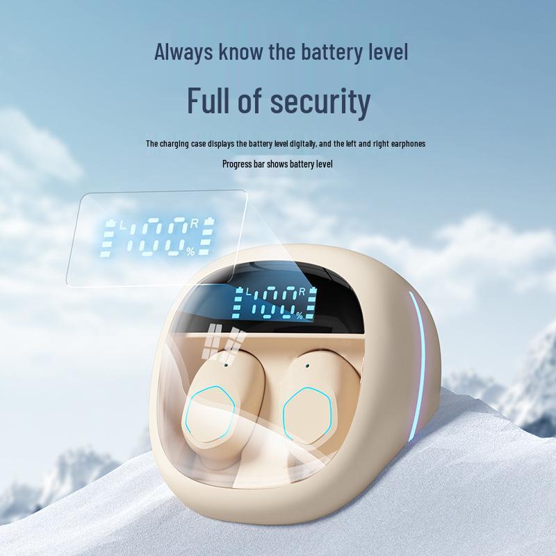 Беспроводные Bluetooth-наушники TWS5.3 M41 с прозрачным чехлом, светодиодным дисплеем, шумоподавлением, мини и водонепроницаемые.