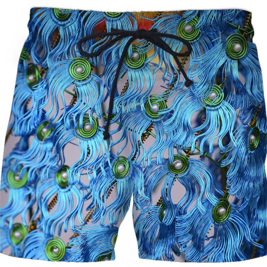 Men Shorts Summer 3D Printed Casual Ordinary Youth Beach Short Pants Spring Little Stretch Short Trousers