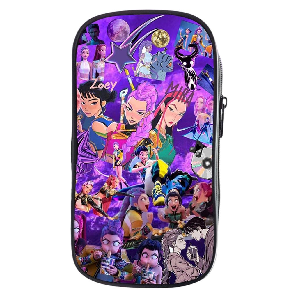 KPOP Девочки Мультяшный Пенал Пенал для Начальной Школы Сумка для Канцелярских Принадлежностей Детский Пенал Аниме Принт