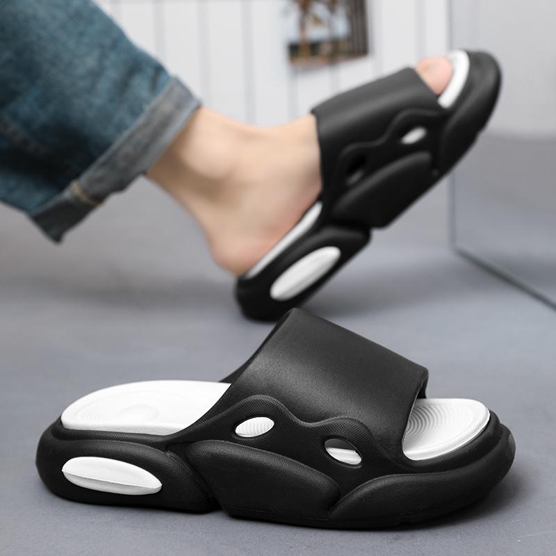 Fashion New Men Slippers Comfortable Slides Indoor Outdoor Sandals Beach Casual Shoes Men's Couple Home Bathroom Slippers 36-45