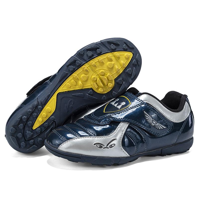 Весенне-осенние новые детские футбольные бутсы для мальчиков и девочек, спортивная обувь для тренировок на траве, кроссовки для бега со сломанными ногтями на липучке