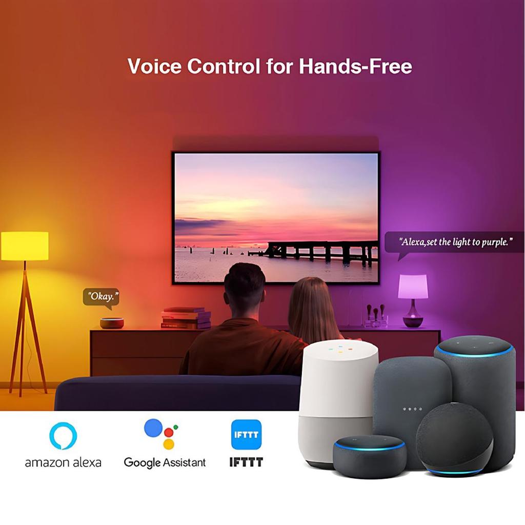 Светодиодная лампа GU10 RGB с регулируемой яркостью 5 Вт, умный регулируемый декоративный прожектор, управление через приложение, украшение, жизнь для домашнего освещения спальни