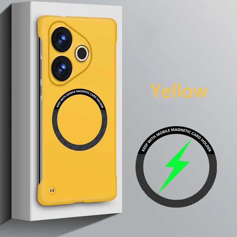 Frameless Magnetic For Magsafe Slim Case For Realme GT 6 6T GT6 GT6T Neo6 SE Neo6SE Wireless Charging Hard Back Cover