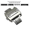 Двойная застежка-бабочка для Cartier Santos/Santos100 - Матовая, 18/21 мм