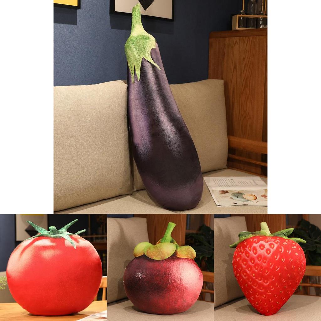 Милая плюшевая подушка-подушка в виде овоща для дивана, поддержка спины, декор для дома, подарок для подростков