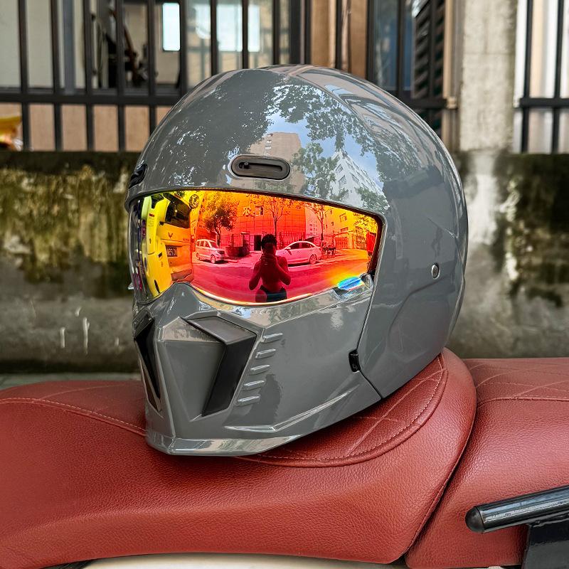 Новый Scorpion Retro Motorcycle Cascos Moto Locomotive Personality Многоцелевой комбинированный шлем Half ML XL XXL XXXL