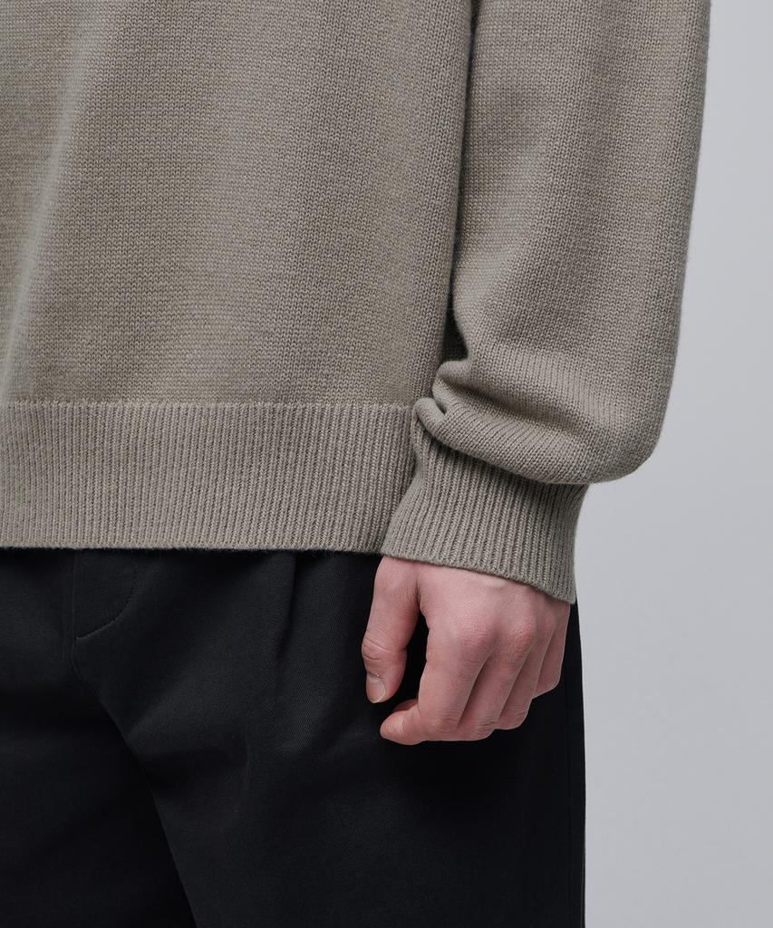 MUSINSA STANDARD Oversized Turtleneck Knit [Dusty Beige]