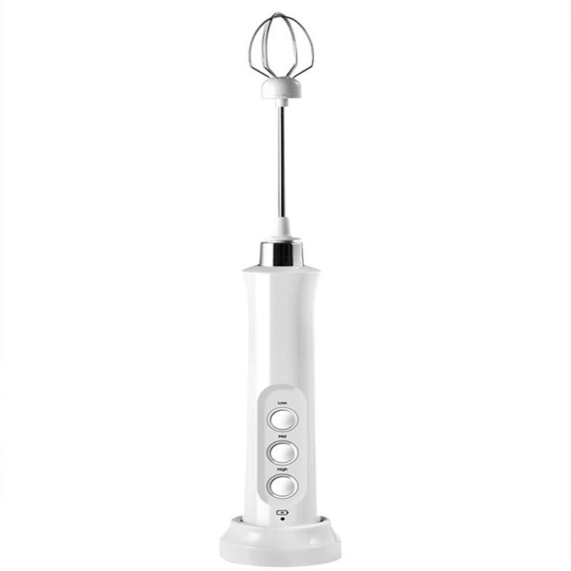 USB-Rechargeable Handheld Electric Milk Frother & Egg Beater