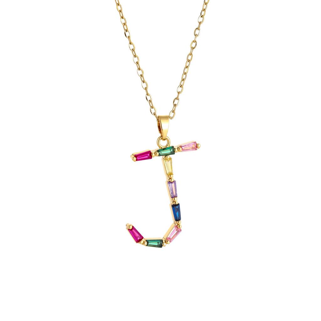 Женское металлическое колье с бриллиантами и цветными драгоценными камнями, Премиальный дизайн ручной работы, Колье с инициалом, Подарок для женщин, Праздничный подарок, Ювелирное украшение для вечеринки