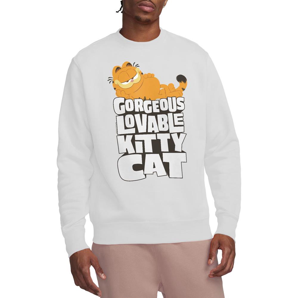 Garfield Movie Unisex Adult Lovable Kitty Cat Sweatshirt