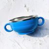 Lilpang Tear Zero The Ball Dishwashable Stainless Steel Draining Bowl LF7098, Monaco Blue, 1 Piece, Popular Korean Parenting Items